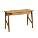 Ver imagem 2 de Escrivaninha Taurus 1 Gaveta Mdf Pés Madeira Maciça Mesa de Estudo Aparador Moderno:cinamomo