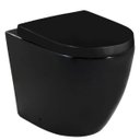 Ver imagem 1 de Bacia Vaso Sanitário Convencional Redondo Preto Brilho Nias