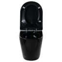 Ver imagem 7 de Bacia Vaso Sanitário Convencional Redondo Preto Brilho Nias