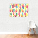 Ver imagem 2 de Quadro Canvas Premium Abstrato Tinta Colorida 90x60cm