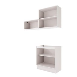 Lavanderia Modulada Kappesberg Celeste 3 Peças Branco/azul 160cm - 3
