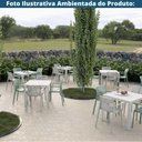Ver imagem 3 de Mesa de Jantar Quadrada Ibiza 80 Cm (largura) em Polipropileno Fendi com Tramas Simulando Rattan