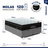 Cama Box Baú com Colchão de Molas Ensacadas Ortobom Elegante Superpocket Pillow In Queen 158cm - 4