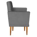 Ver imagem 5 de Kit 07 Poltrona Nina Capitone Decorativa Para Sala de Estar Recepção Suede Cinza -Open Decor