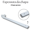 Ver mais imagens de 8 Suportes de Prateleira Fixo de Parede Mão Francesa 35cm Invisível Aço Alta Resistência Branco