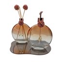 Ver imagem 1 de Kit Banheiro Lavabo Luxo Cinturinha Rose Gold