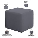 Ver imagem 6 de Poltrona de Amamentação com Balanço e Puff Ravena W01 Suede Cinza - Lyam Decor