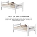 Ver imagem 7 de Beliche Solteiro Leticia com Cama Auxiliar Mili Mdf 199x95 Cm Branco Decmade