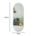 Ver imagem 3 de Espelho Orgânico Elegance 140x40cm