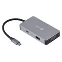 Ver imagem 2 de HUB USB TIPO C / TYPE C 5 EM 1 COM 2 HDMI + VGA + USB 3.0 +