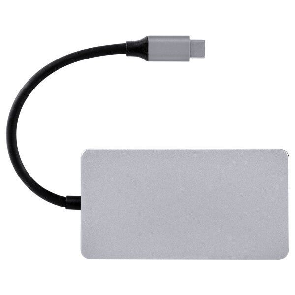 HUB USB TIPO C / TYPE C 5 EM 1 COM 2 HDMI + VGA + USB 3.0 + - 8