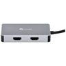 HUB USB TIPO C / TYPE C 5 EM 1 COM 2 HDMI + VGA + USB 3.0 + - 5