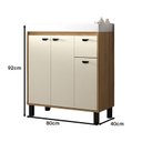 Ver imagem 2 de Gabinete de Banheiro com Lavatório 80cm Ref 830 Cewal - Itapuã/off White