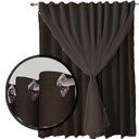 Ver imagem 3 de Cortina Sala e Quarto 7,50x2,80 Tecido Blackout Ana Marrom