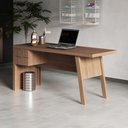 Ver imagem 1 de Mesa para Escritório com 2 Gavetas Branco Tecnomobili Me4122 Cor: Amêndoa