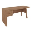 Ver imagem 2 de Mesa para Escritório com 2 Gavetas Branco Tecnomobili Me4122 Cor: Amêndoa