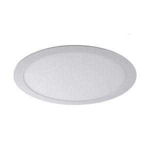 Kit 12 Un - Plafon Painel Led Redondo de Embutir Slim Luz Fria 18w Lampada Bivolt - Annly Leds:branc