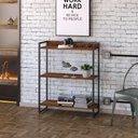 Ver imagem 2 de Estante Livreiro Dynamica Industrial 80cm 3 Prateleiras C08 Nogal - Mpozenato