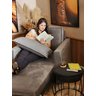 Poltrona Cama Solteiro Assento Dobrável Suede Bege Sleep Larbelle - 6
