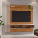 Ver imagem 2 de Painel para Tv até 65'' Agrado C/nicho Ripado:off/cinamomo