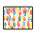 Ver imagem 1 de Quadro Canvas Premium Abstrato Tinta com Moldura 90x60cm