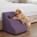Ver imagem 2 de Escada Pet 46cm Estofada para Cachorro Nuvem R01 Veludo Roxo - Annie Decor