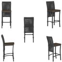 Ver imagem 5 de Mesa Bistrô e 2 Banquetas Roma Preta Corda Náutica Estofado 9 Trama Original