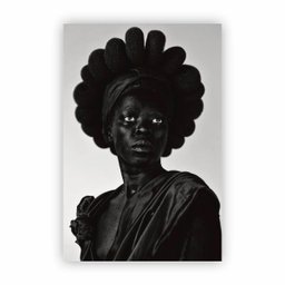Quadro Canvas Fotografia Artística Mulher Negra 60x40cm - 1