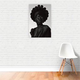 Quadro Canvas Fotografia Artística Mulher Negra 60x40cm - 2