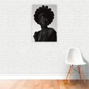 Ver imagem 2 de Quadro Canvas Fotografia Artística Mulher Negra 60x40cm