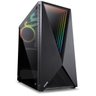 Gabinete Mid-Tower Vector Preto 3 Fans Rgb Lateral Em Vidro - 1