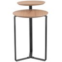 Ver imagem 3 de Mesa Lateral para Sala de Estar 2 em 1 Pés Metálicos Dari A03 Hanover Preto - Lyam Decor