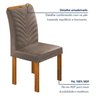 Conjunto Sala de Jantar 4 Lugares Retangular Tampo MDF com Mesa e Cadeiras Carol - 6