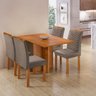 Conjunto Sala de Jantar 4 Lugares Retangular Tampo MDF com Mesa e Cadeiras Carol - 16