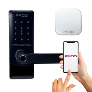 Fechadura Eletrônica Pado Fde300 W com Gateway Wi-fi Resistente a Água