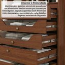 Ver imagem 6 de Guarda-Roupa Casal 6 Portas 267cm 100% MDF Linhares Espresso Móveis Marrom/Jequitiba