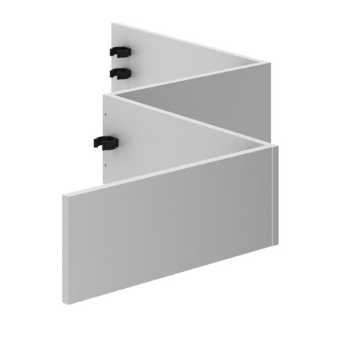 Conjunto de Rodapés para Cozinha 90cm 100% Mdf Phoenix Móvel na Caixa