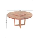 Ver imagem 3 de Conjunto Mesa Redonda 1,6m Prato Giratório 6 Cadeiras Madri