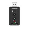 Placa de Som USB 7.1 Adaptador Audio P2 P3 Pc Notebook - 1