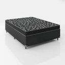 Ver imagem 1 de Cama Box Casal 138 Tecido Preto com Colchão D20 Tampo Preto 12cm