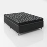 Cama Box Casal 138 Tecido Preto com Colchão D20 Tampo Preto 12cm - 1