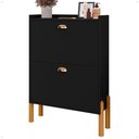 Ver imagem 6 de Sapateira Vertical Estreita Gavetas Basculante Porta 12 Pares Calçados Sapateiro Quarto Hall Entrada