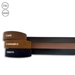 Espelho Redondo 80cm Moldura em Couro Caramelo - 4