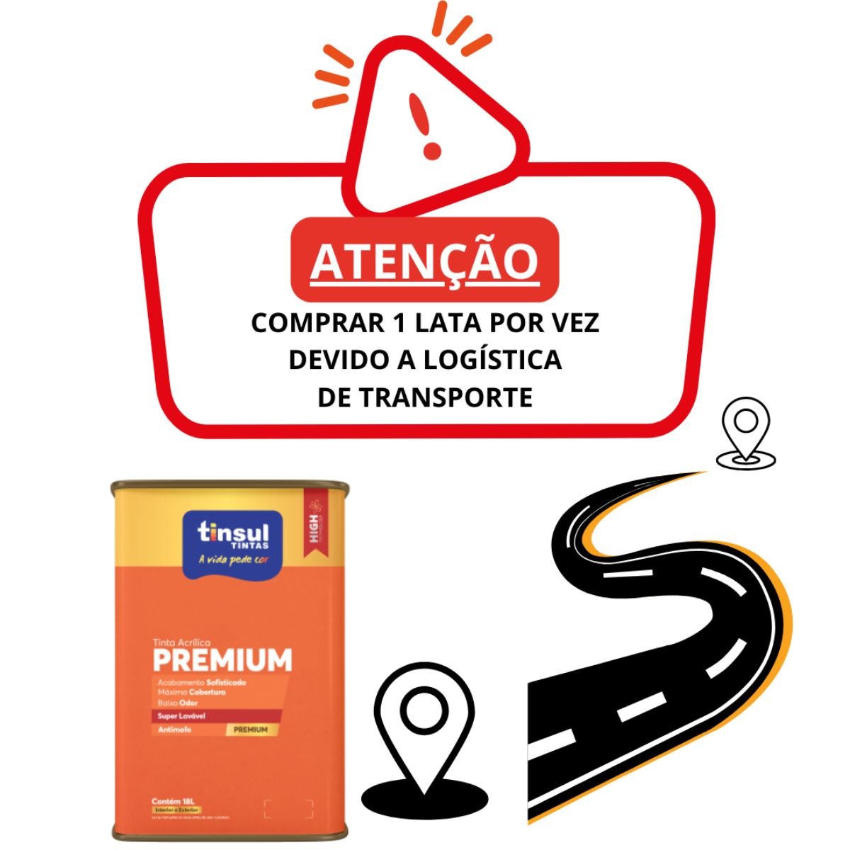 Base a Acrílico Semibrilho Premium 16l | Tinsul Bases - 10