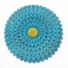 Quadro decorativo flor azul de parede em resina 25 cm - 1