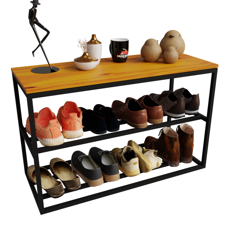 Banco Sapateira Industrial com Praticidade 30x80cm - 1