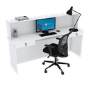 Ver imagem 1 de BALCÃO LOJA CAIXA M323.B 100% MDF (LOJA, ATENDIMENTO) MUNDI MOVEIS