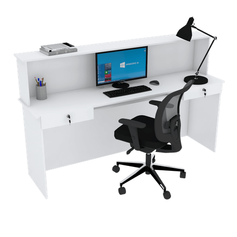 BALCÃO LOJA CAIXA M323.B 100% MDF (LOJA, ATENDIMENTO) MUNDI MOVEIS