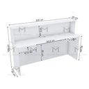 Ver imagem 5 de BALCÃO LOJA CAIXA M323.B 100% MDF (LOJA, ATENDIMENTO) MUNDI MOVEIS