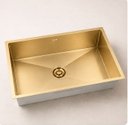 Ver imagem 2 de Cuba Gourmet Lisboa Dourada 70cm Aço Inox 304 Goldenx